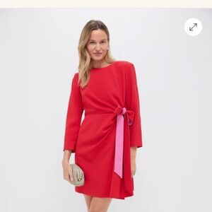 Tuckernuck Red and Pink Long Sleeve Dress